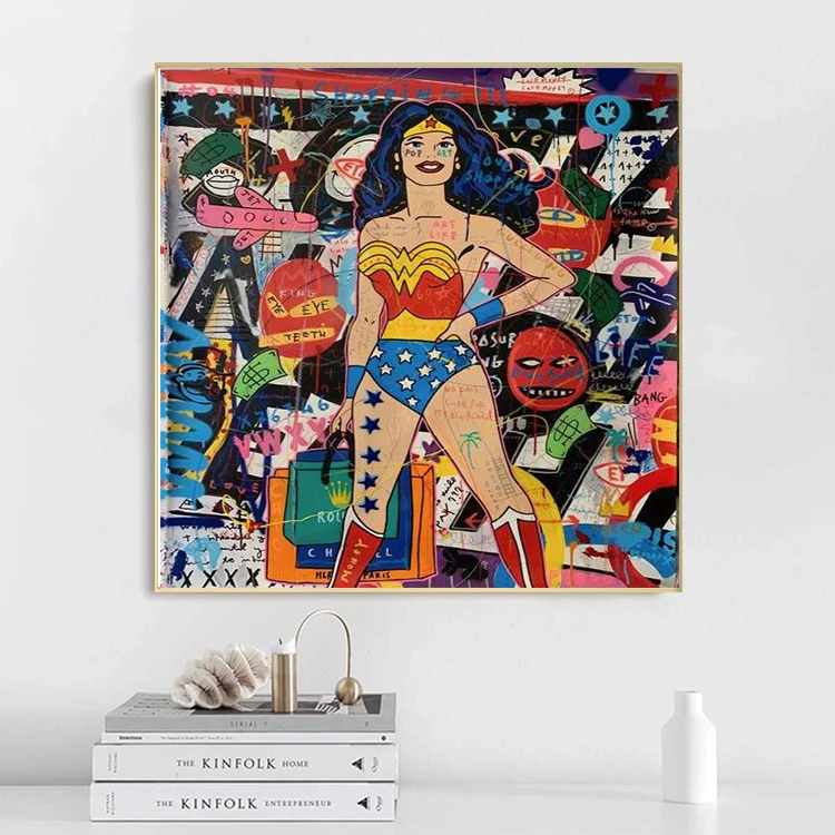 Wonder Woman Pop Art Diamond Painting