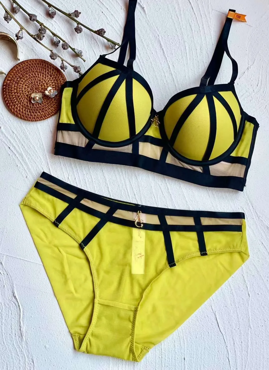 European Size 5 Colors Underwire Sexy Lace Push Up Big Breast Lingerie