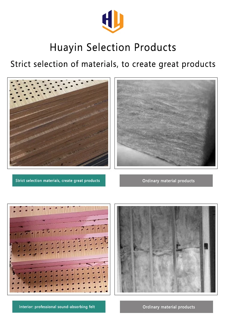 Interior Perforated Wooden Acoustic Panel Noise Reduction Acoustic