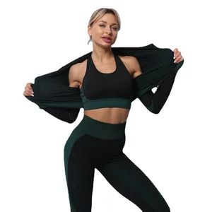 Seamless Sexy Yoga Suit, Peach Buttocks Fitness Pants, Women's Running Fitness Set