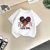 White rainbow little girl short sleeves