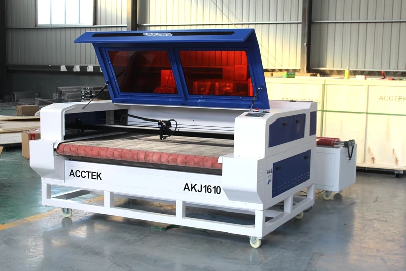 Co2 laser cutting machine Cloth Leather fabric laser cutting machine for textile