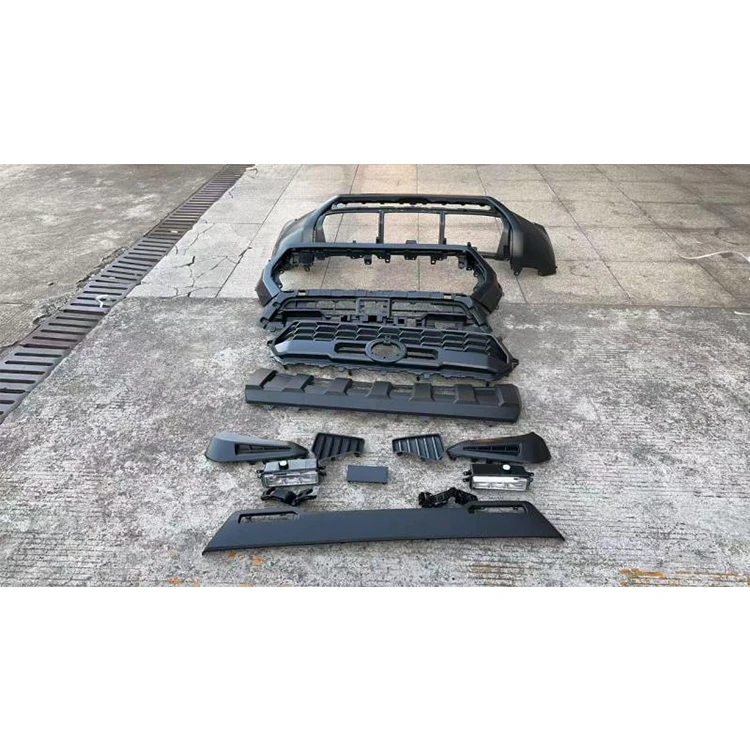 For 2025 Toyota Tacoma Front Bumper Kit Winch Ready Off Road Steel Bumper with LED Light Bar D Ring Mounts