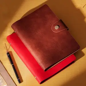 Luxury Leather Notebook with Logo, Personalized Business Diary Gift