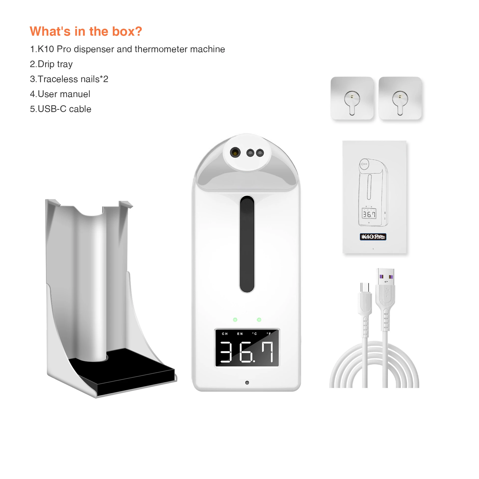 K10 Pro Dispenser Alcohol Gel Soap Dispenser 2 In 1spray Automatic Hand