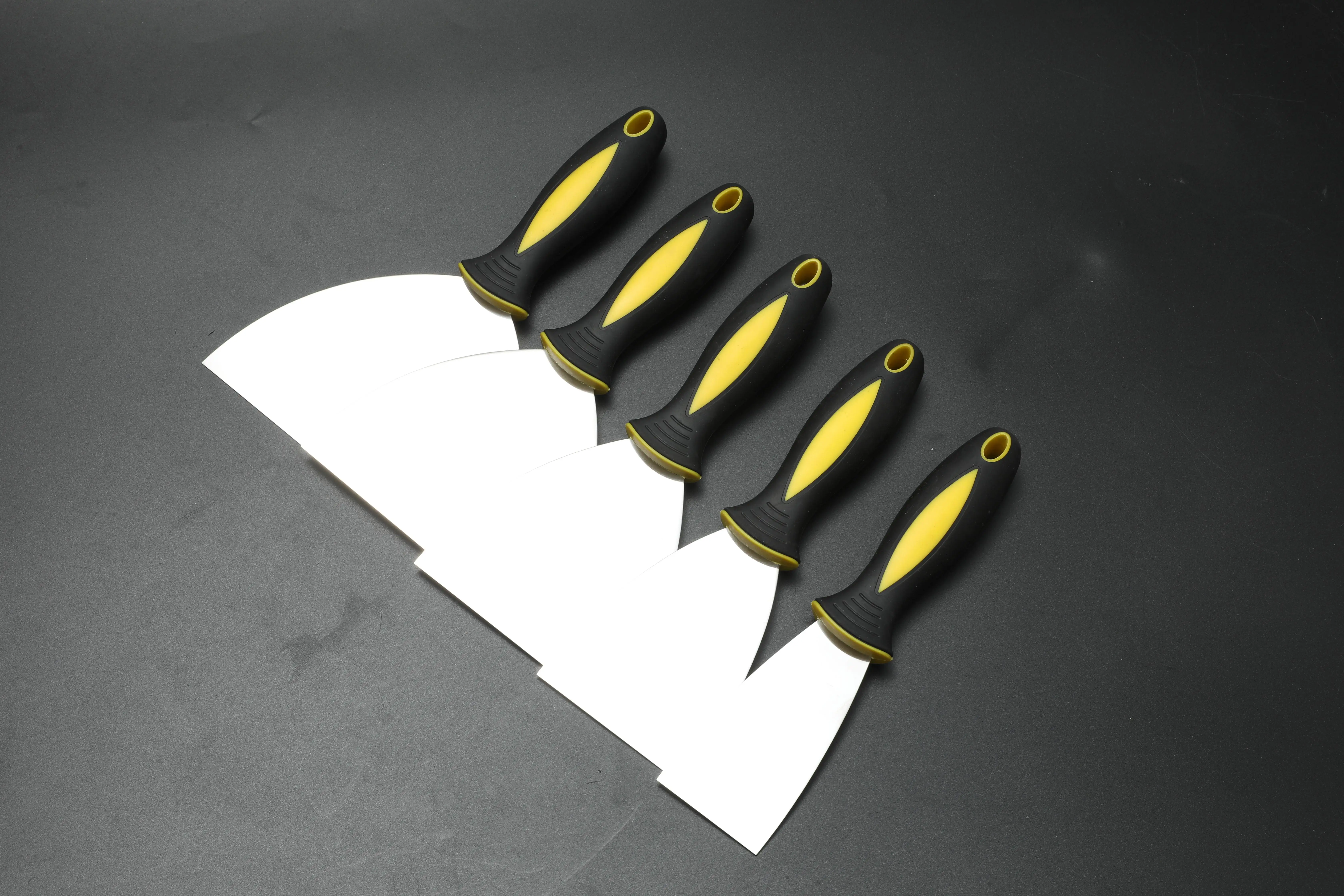 High Quality Stainless 75mm 10 in 1 Multi-function Putty Knife with TPR Handle for various Scenarios