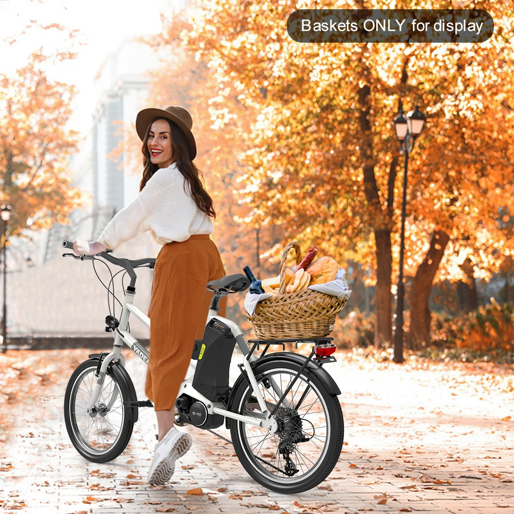 Yadea YT300 20inch Electric MTB Bicycle 250w Mid Motor Drive Ebike Power Hub E Cycle Retro Electric Bike