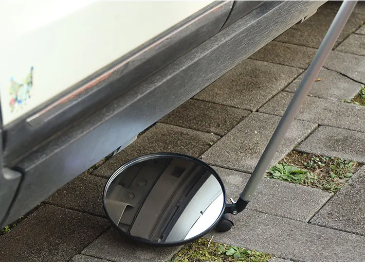 Vehicle inspection search mirror with light 30 cm telescopic electronic mirror