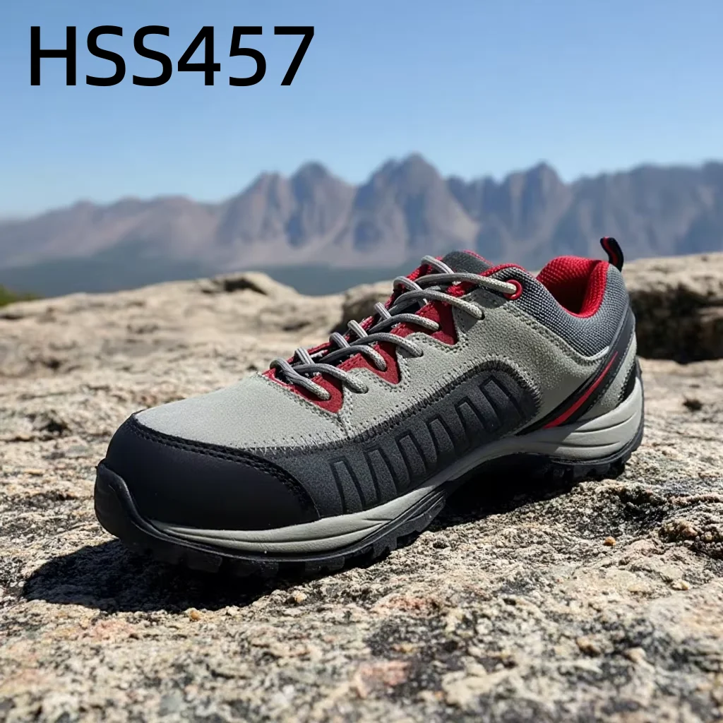 YWX,Mountain Exploration Fiberglass Toe Outdoor Jogger Shoes Workout Hard Midsole Sport Safety Shoes With Support System HSS457