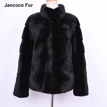 Luxury Fashion Women Real Mink Fur Jacket Winter Thick Outwear Mink Fur Coat Ladies