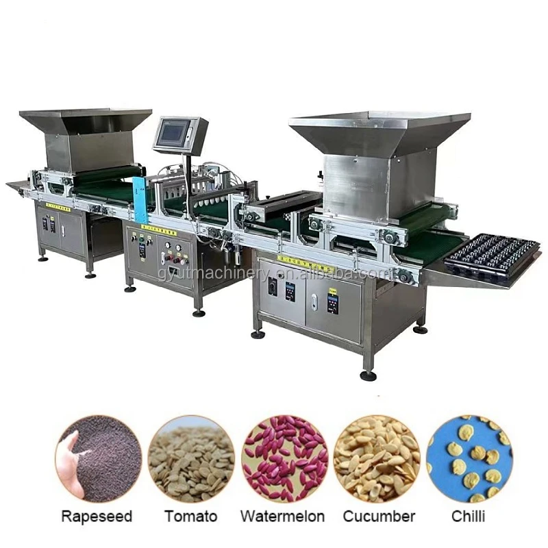 Row Seeder Tray Seeder Machine for Seedlings Seeds Pumpkin Watermelon Cucumber Tomatoes Onion