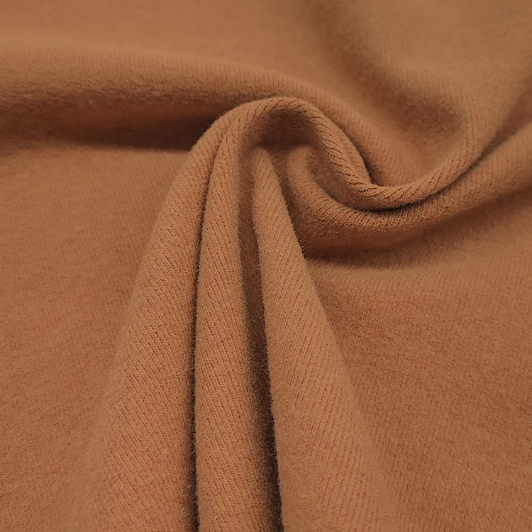 China Supplier Solid Ribbed Cotton Fabric, High Stretch Rayon Spandex Brush Rib Knit Fabric/ manufacture