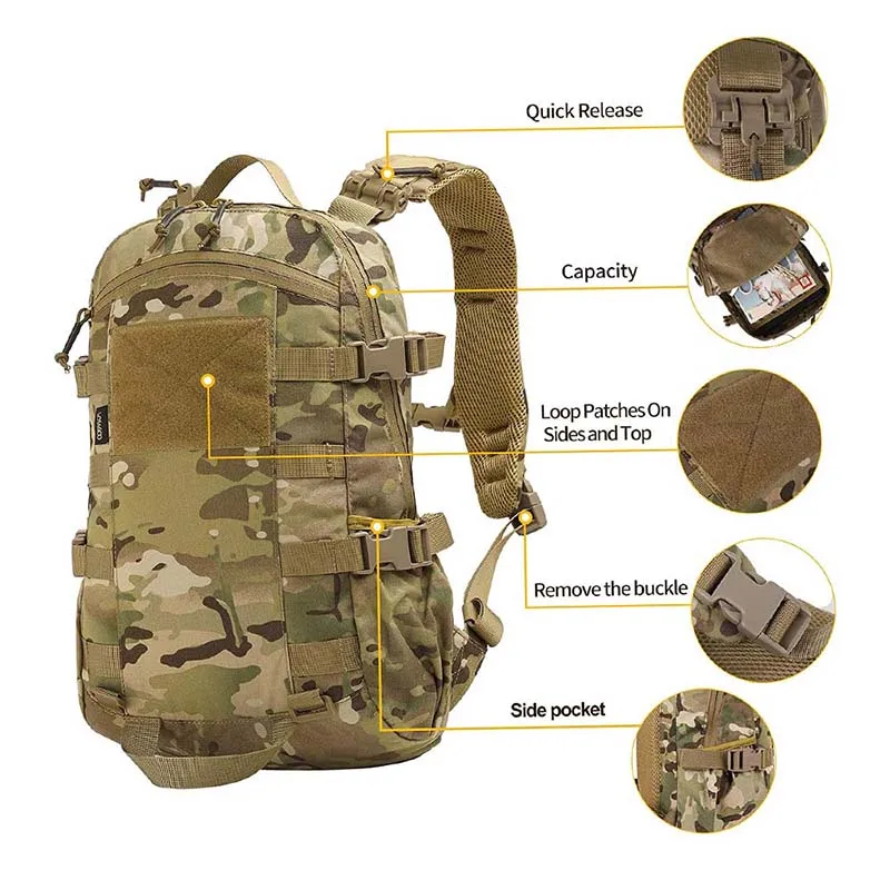 Outdoor Tactical Gear Rucksack Large Capacity Tactical Backpack 3 Day Assault Pack Backpacks Hunting Trekking Backpack