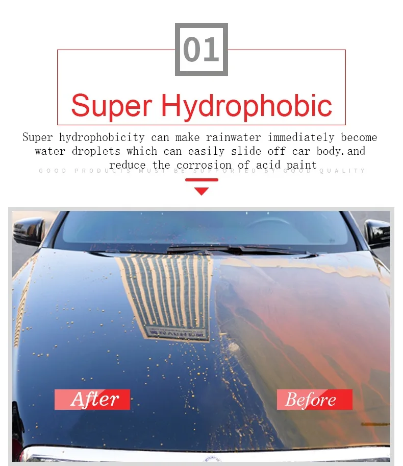 Good Quality 9H Nano Water Proof Car Sio2 Glass Coating