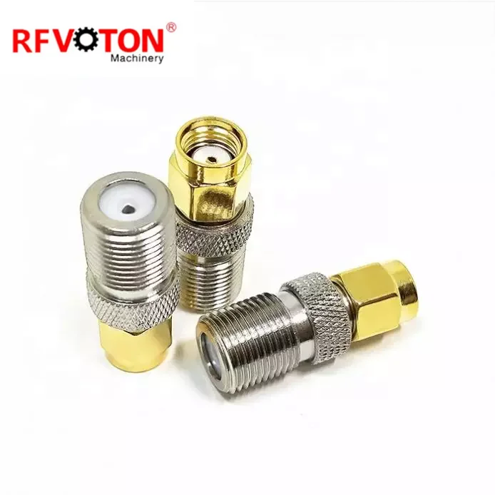 Factory supply Wholesale F female jack to RP SMA male plug RF Coax Coaxial Adapter RF Coaxial cable connector in stock factory