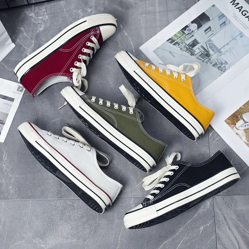 Кеды для мужчин и женщин, холщовые удобные туфли, плоская подошва, повседневная обувь для влюбленных