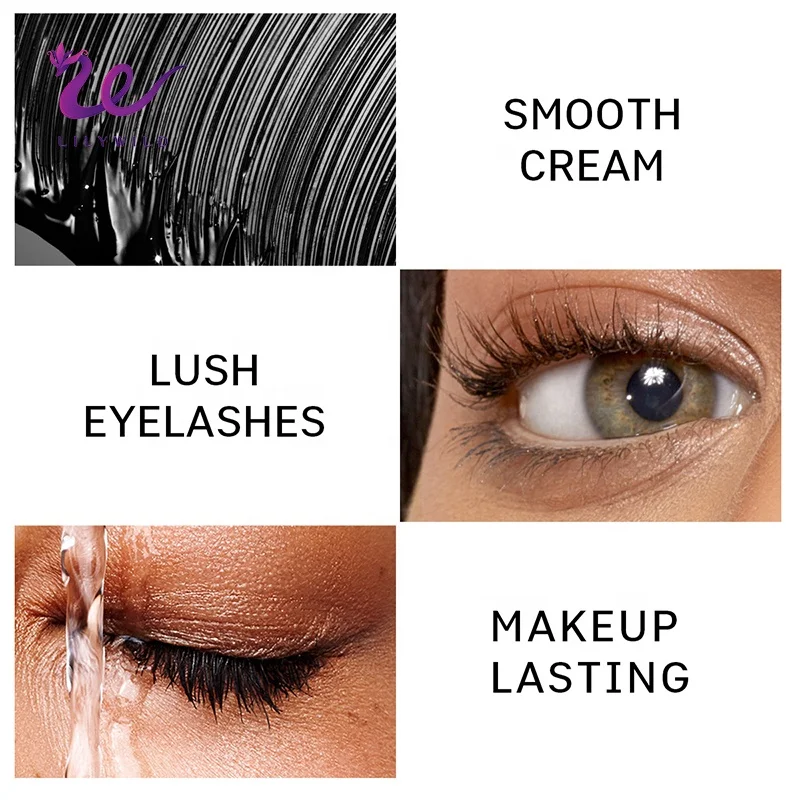 OEM Liquid Create Your Own Brand Vegan Black Volumizing Custom Eyelassh 2 in 1 Waterproof Mascara Two Sides