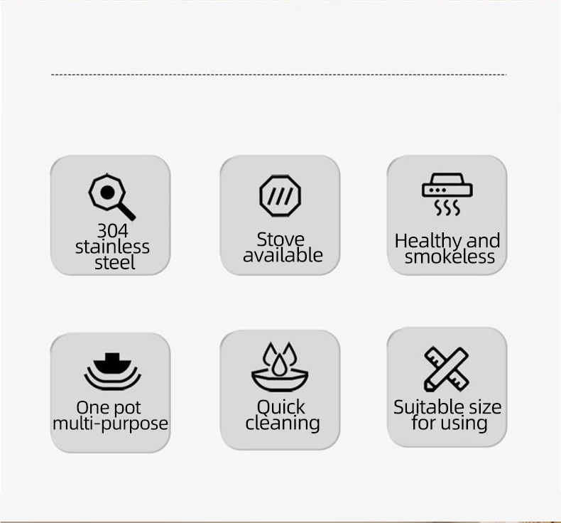 Custom Multi Layer Thicken Great Quality Family Large 32 34cm Stainless Steel Induction Nonstick Stir Frying Wok Pan Cooker