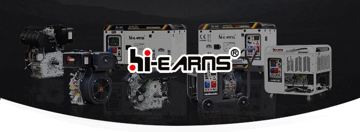 Hiearns 16HP Single Cylinder air Cooled System diesel Engine