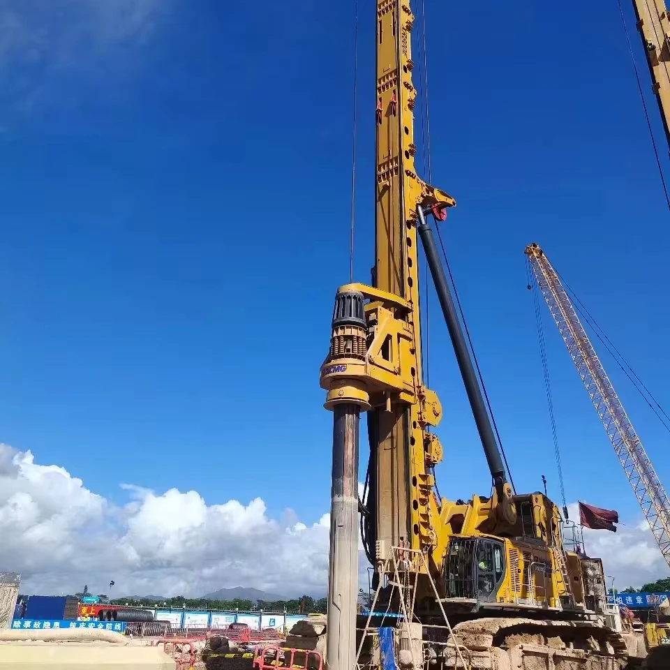 150m Xr800e Piling Machine Hydraulic Rotary Drill Head Crawler Rotary ...