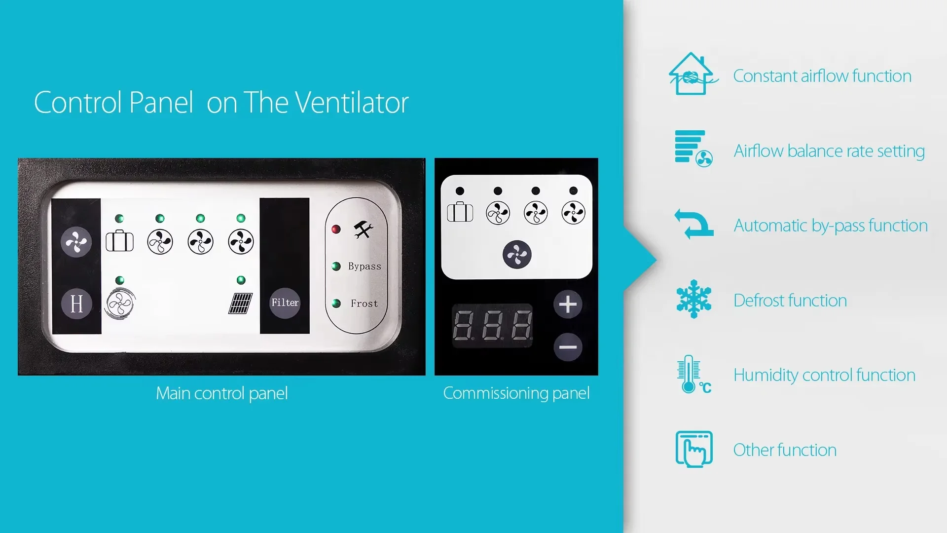 Vents Whole House Ventilator, Wall, 250 m3, CFA 250T - detail 18