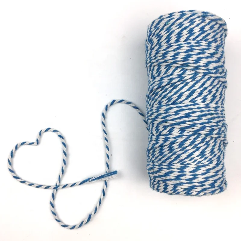 Хорошо, 2 мм, белый, розовый хлопковый шнур, экологически чистый шпагат