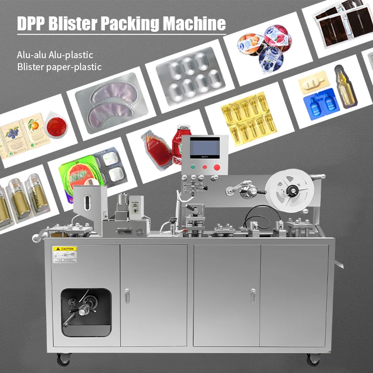 Factory Price Custom Liquid Paste Candy Powder Granule DPP 140 Full Automatic Blister Packing Machine details