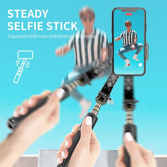 Q08 Gimbal Stabilizer 360 Rotation for Phone Selfi Stick With Hidden Tripod Mobile Phone  Single Axis Gimbal Video for Tik Tok - Image 4