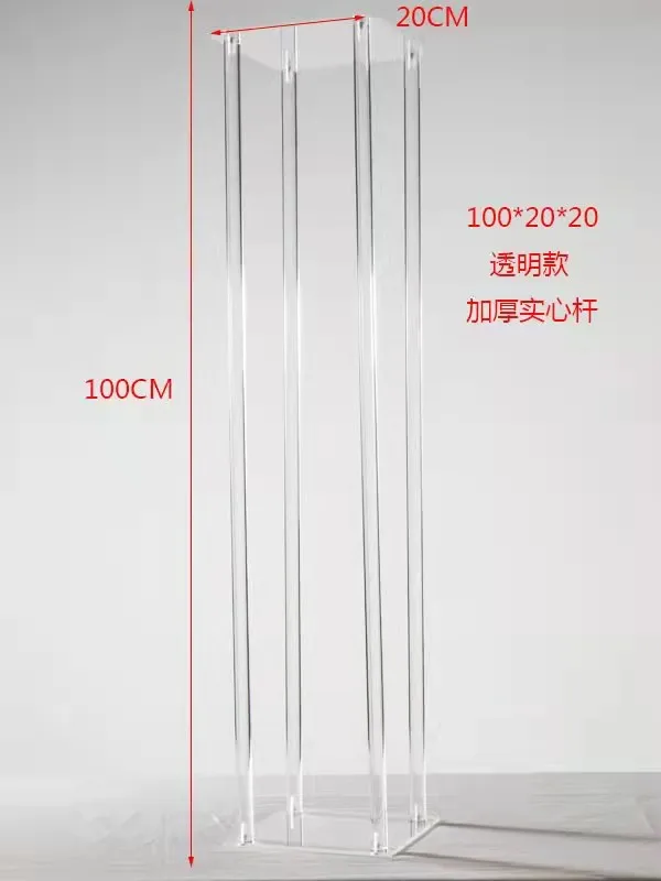Vasi Alti Per Fiori Freschi O Artificiali Vasi In Acrilico Trasparente, Supporto Per Fiori, Centrotavola Per Decorazione Tavolo Geometrica Moderna
