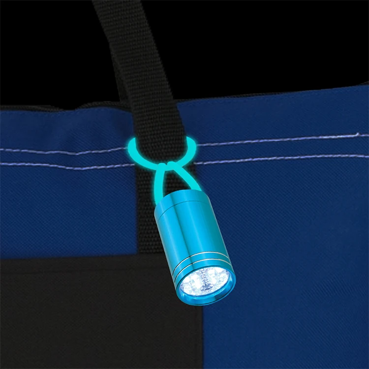Portable Glow in the Dark Aluminum Alloy  LED Loop Flashlight