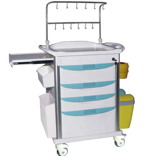 abs医疗icu急救手推车医院病人输液手推车 - buy medical trolley