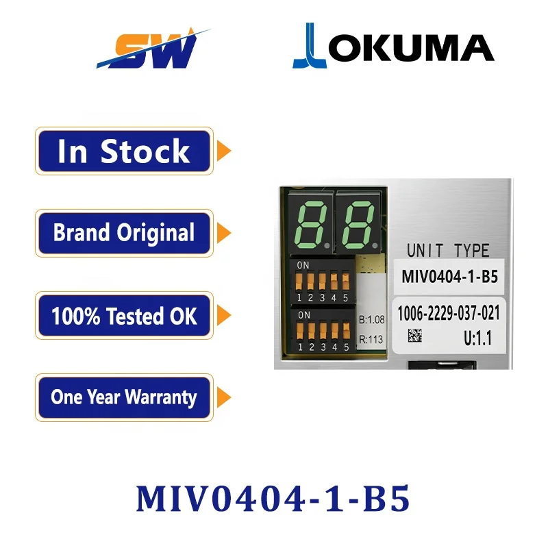 OKUMA MIV0404-1-B5 Servo Drive - 1 Year Warranty & DHL Shipping