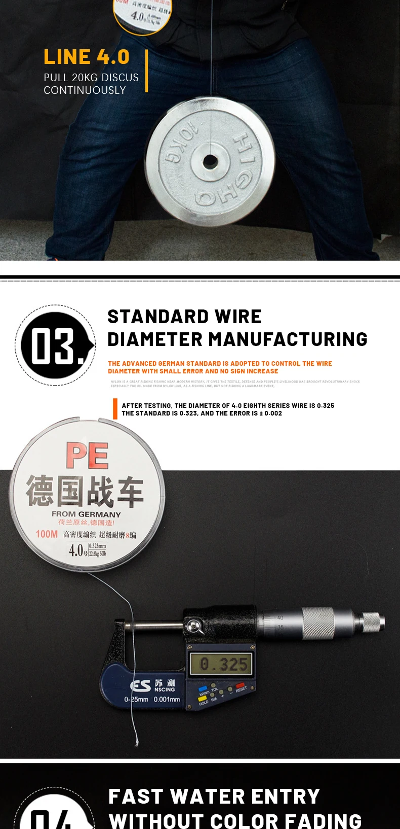 Long Fish Line Saltwater Braided Fishing Line Carbon German Fishing