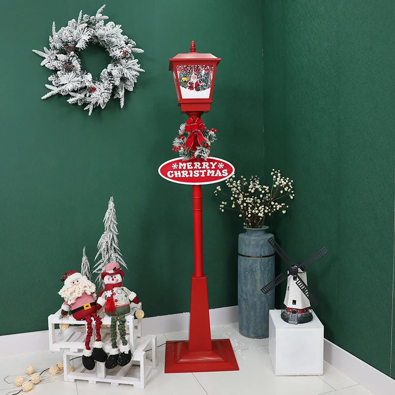 4 Farolas En Miniatura Para Decoración Navideña Y Maquetas – Postes De Luz De Plástico Para Pueblos Y Belenes
