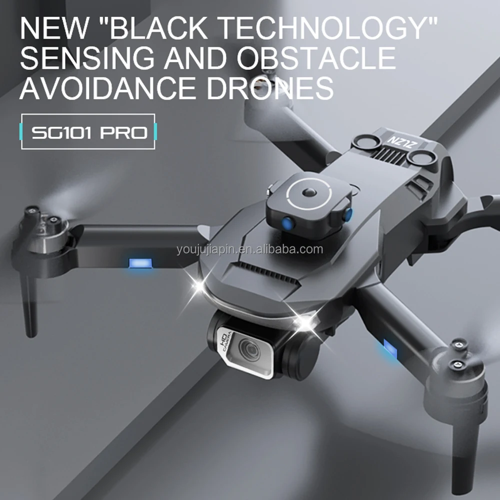 New SG101 PRO UAV Aerial Photography Four Axis Folding Drone Four sided  Induction Obstacle Avoidance Remote Control Aircraft