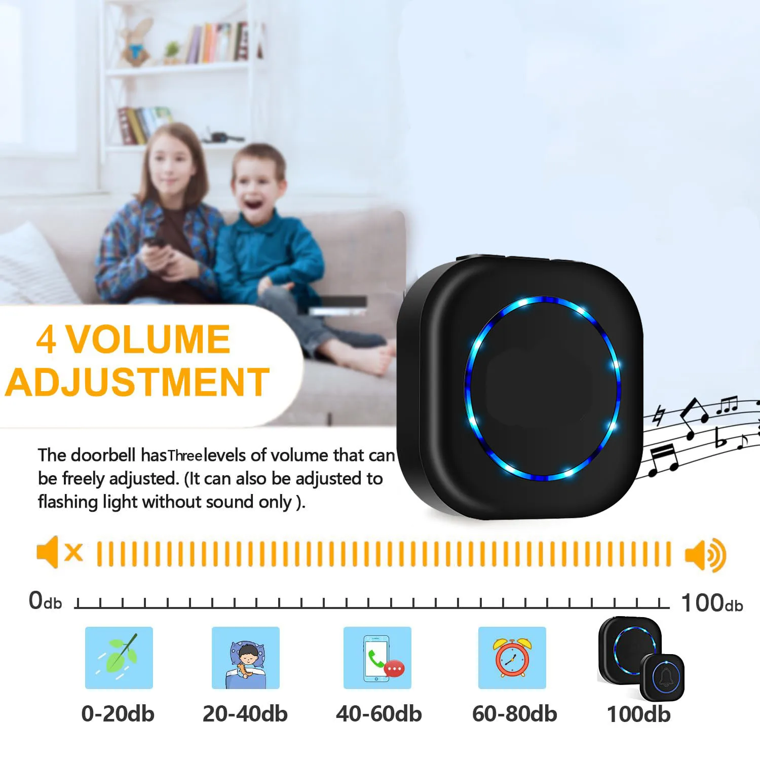 Smart Wireless Door Bell Flashlight Home Security - Image 4