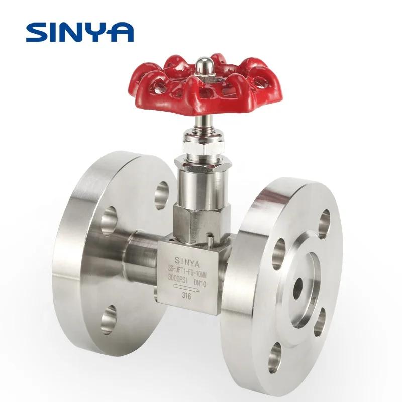 Sinya SS 316 Bonnet Manual Angle Type Needle Valves  90 Angle Type Needle Valves Manual Angle Needle Valve