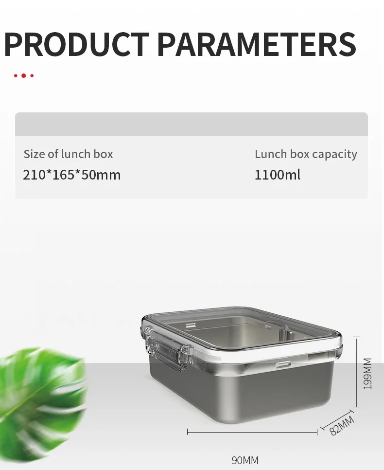 Aohea Hot new product lunch box for kids food container stainless steel bento lunch box with Anime Transparent lid details