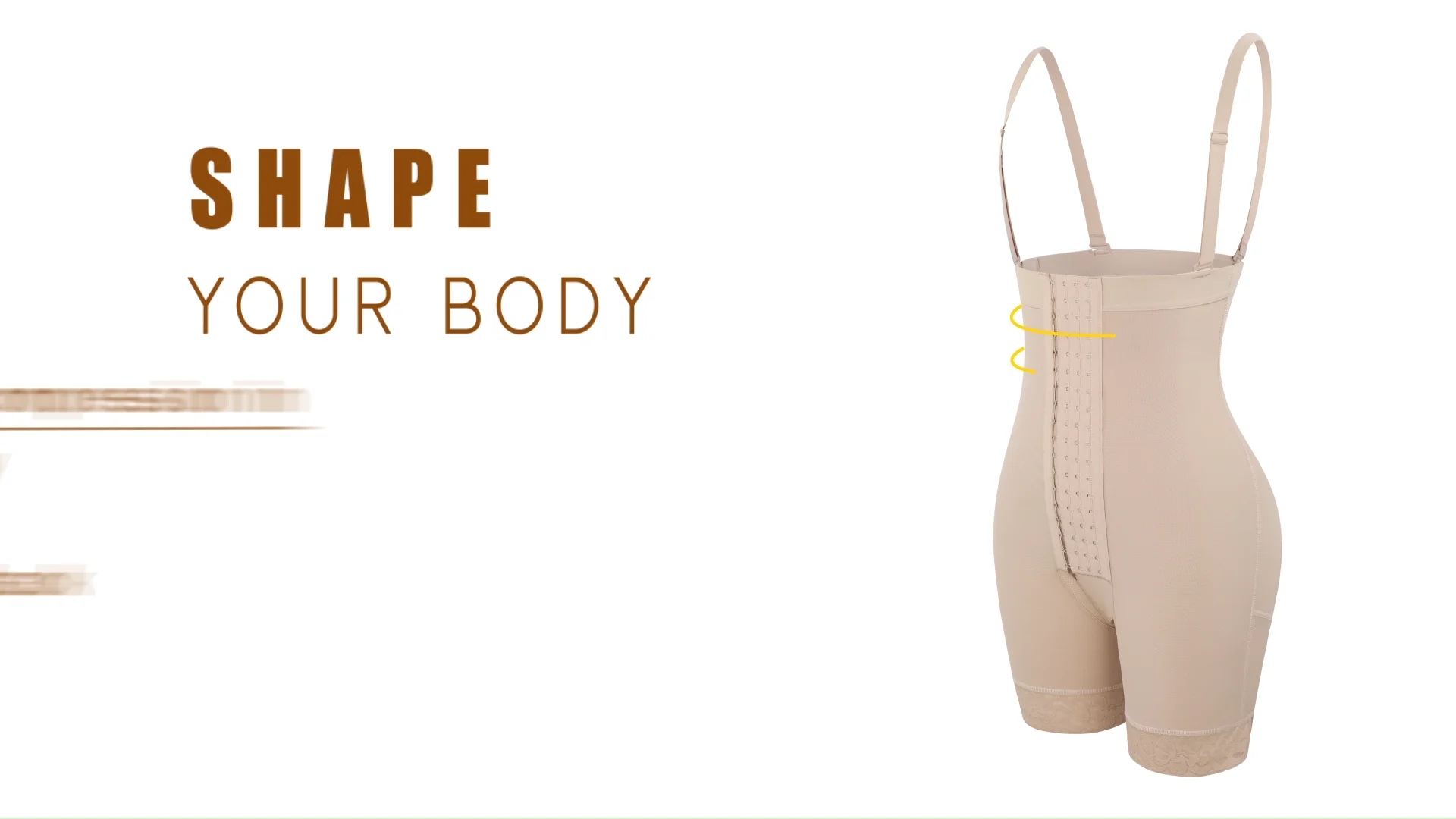 Hexin Shapewear Bodysuit Hip Enhancer Abdominal Tummy Control Plus Size