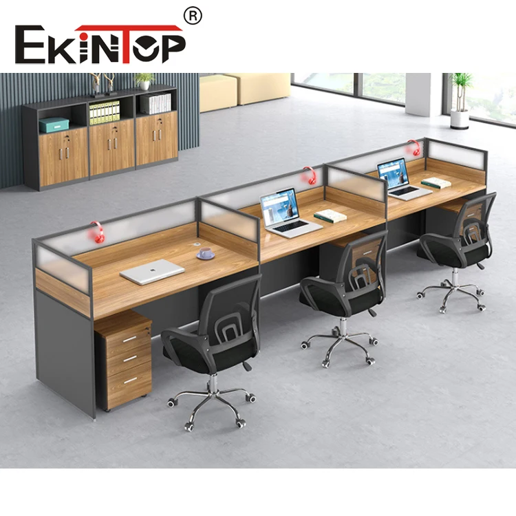 Ekintop Office Furniture Work Station Desk Wood Office Partition
