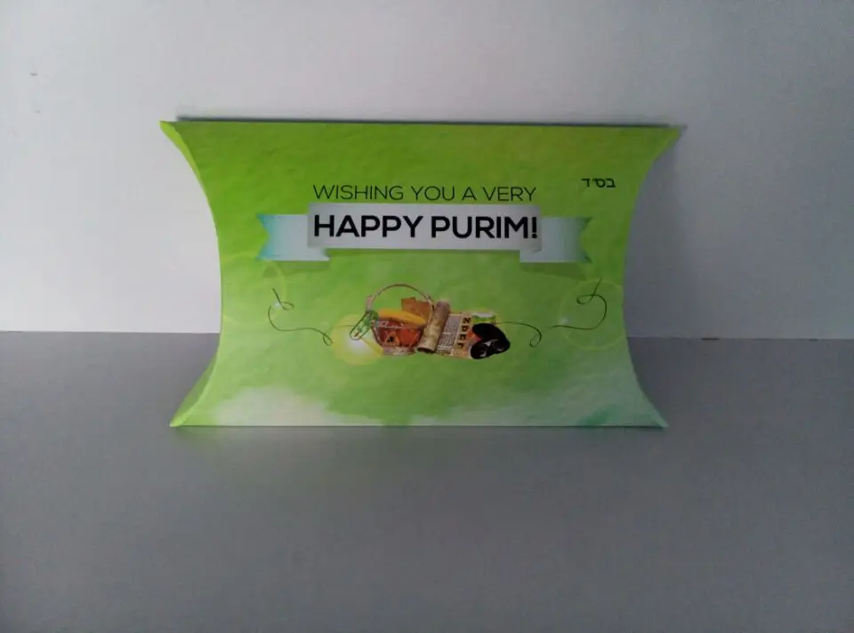 Gold Color Paper Pillow Box