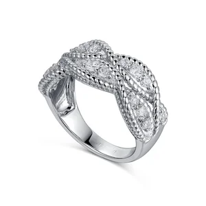 Original Design Diamond Jewelry Custom Ring 9k 14K 18K White Gold Ring Eternity Ring