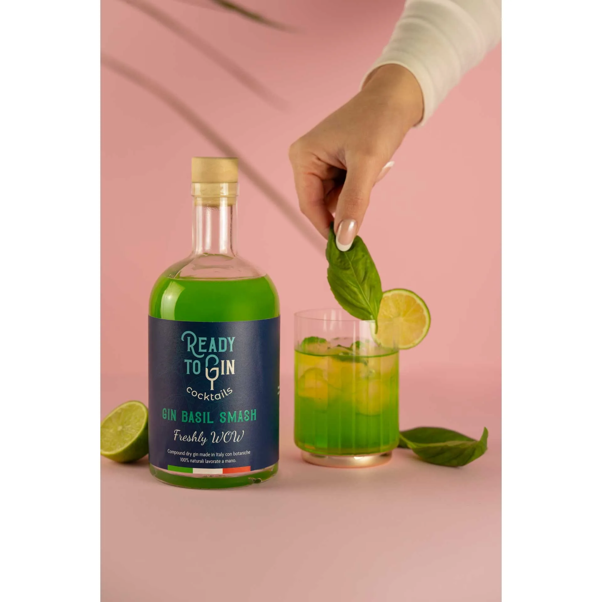 Ready To Gin Basil Smash 700ml Green Cocktail Ready To Drink