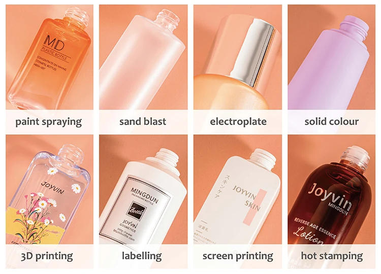 [mingdun] Custom Body Wash Plastic Clear Bottle 250ml 500ml Cosmetics