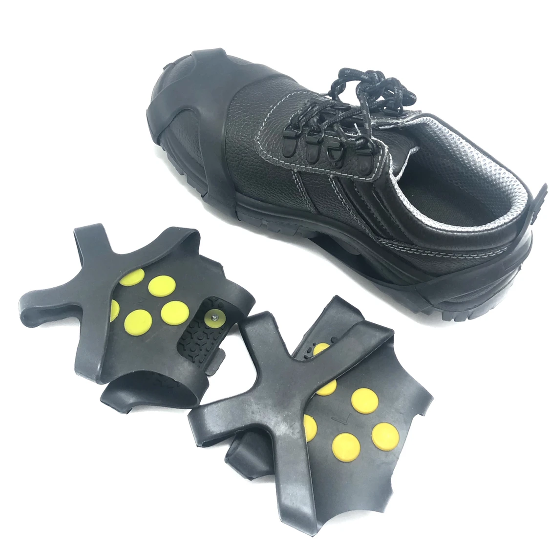 24 pointes patins antidérapants neige glace boue crampons overshoes