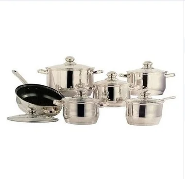 Buy Wholesale China 12pcs Stainless Steel Cookware Set Pots Pans