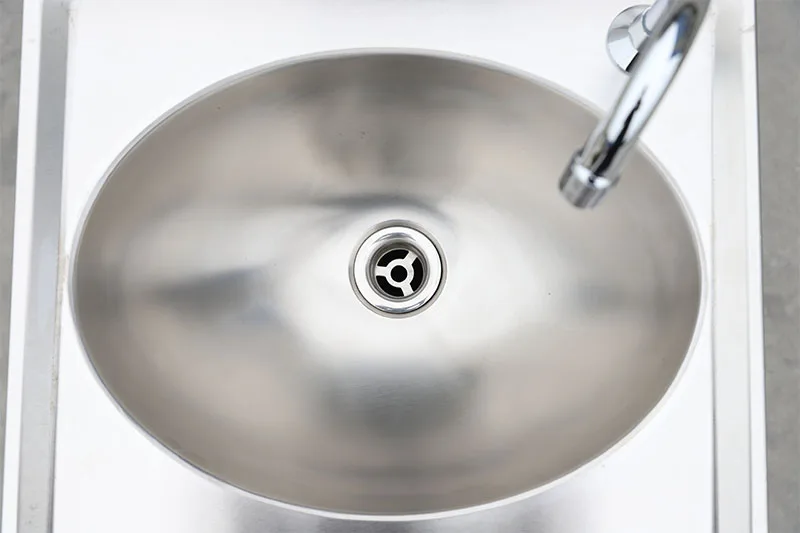 Factory Customized Wholesale Knee Operated Portable Stainless Steel Hand Wash Sink