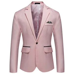Autumn Men's Fashion Slim Single Breasted Jacket Liu Ming Hot Products-Wedding Party Business Formal Suit Blazer Plus Size Coat