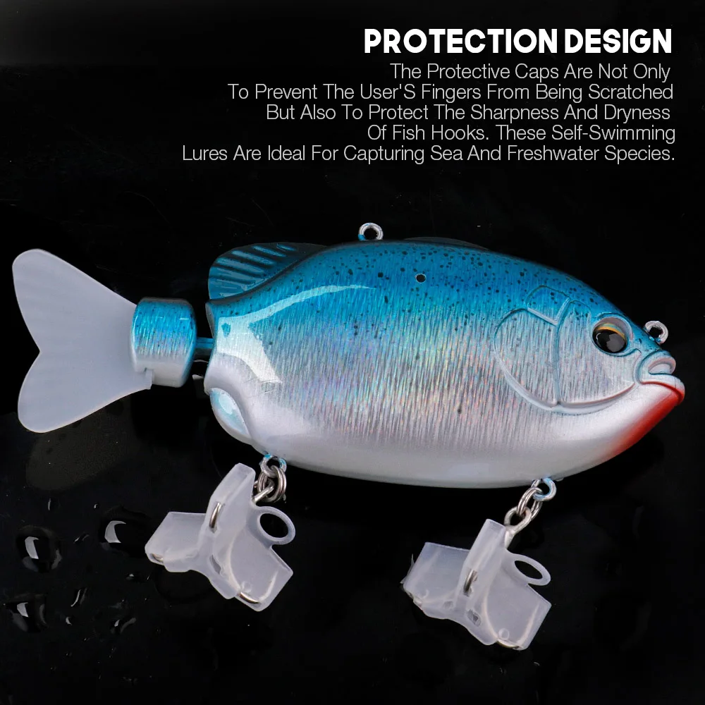 USB可充电自动游泳钓鱼摇摆人工诱饵机器人电子钓鱼诱饵