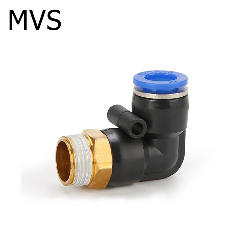 Cheapest Price PL  Thread L Type 6mm Pneumatic Parts One Touch Elbow Pneumatic Hose Fitting Connector